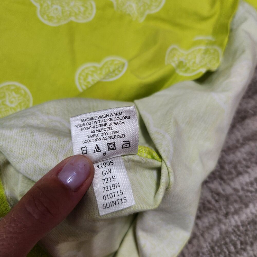 Hanna Andersson girl's chartreuse green halter dress size 120cm or 6/7 - Picture 9 of 9